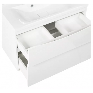 Тумба для ванной Belbagno Marino (MARINO-H60-1100-2C-SO-BL-P) 110 см, Bianco Lucido 5