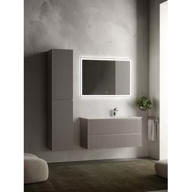 Тумба для ванной Sancos Snob R (SNR100RSM) (99.5 см) (под раковину с правой чашей) Doha Soft 5