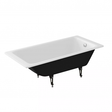 Ванна чугунная Delice Parallel (DLR220502R-AS) 170х80 см, с антискользящим покрытием, с ручками 8
