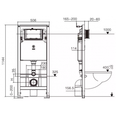 Инсталляция Welt Wasser AMBERG 506 + HEIMBACH 041 MT-BL + AMBERG RD-BL в комплекте с унитазом, безободковый, с сидением микролифт 5