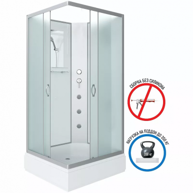 Душевая кабина Niagara Classic NG-33084-14QBKG (1000х800х2150) с гидромассажем 12