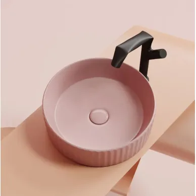 Раковина накладная Ceramicanova Element (CN6057MP) (36 см) розовая матовая 5