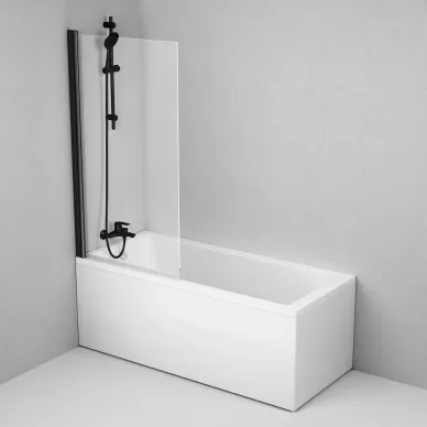 Шторка для ванной Am.Pm Gem (W90BS-D080-140BT) (80x140 см) поворотная 5