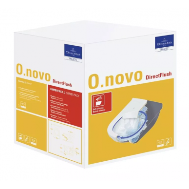 Чаша подвесного унитаза Villeroy & Boch O.Novo Directflush (5660HR01) с микролифтом 4