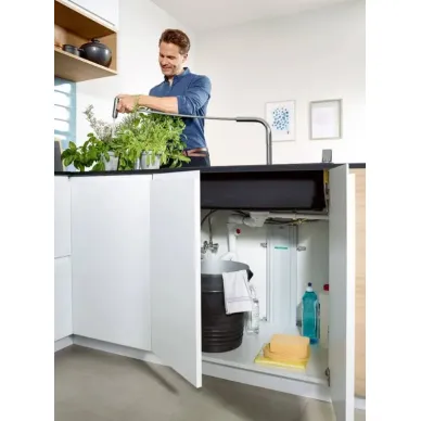 Смеситель для кухни Hansgrohe Aquno Select M81 73831800 нержавеющая сталь 9