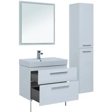 Тумба для ванной Aquanet Nova 242262 75 см, белый глянец 6