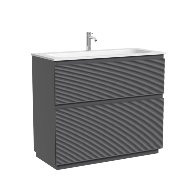 Тумба для ванной Sancos Folk Floor FL100FGS напольная, 100 см, grey soft 0