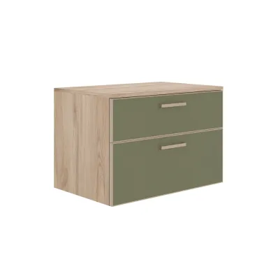 Тумба для ванной ORKA Salerno 3008779 80 см Sardinia/светлое дерево, ручки золото 0