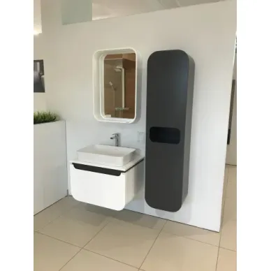 Тумба для ванной Creavit Pion Plus PN0070.01.BGR + UL060-00CB00E-0000 70 см, подвесная, с раковиной, белый 2