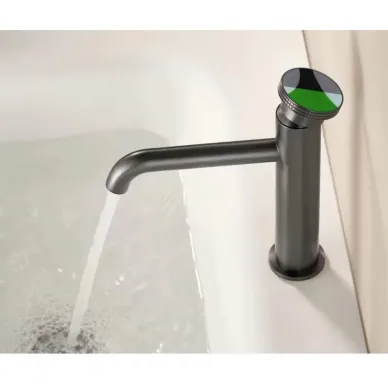 Смеситель для раковины Bronze de Luxe 9009GM-G графит/зеленый 6