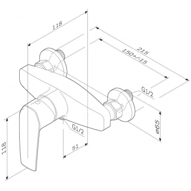 Смеситель для душа AM.PM Gem (F90A20000) 5