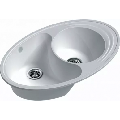Мойка кухонная Ewigstein Elegant (E- W90KF иней) иней 2