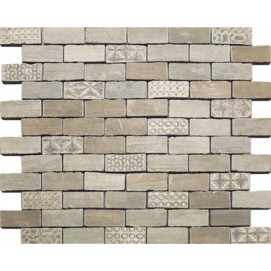 98288 Chamarel Spaccatella Deco Natural 30x30 0