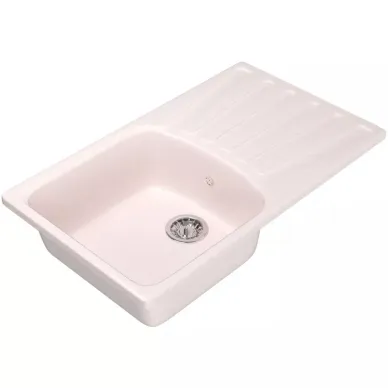 Мойка кухонная Mixline ML-GM20	(525161)	светло-розовая 4
