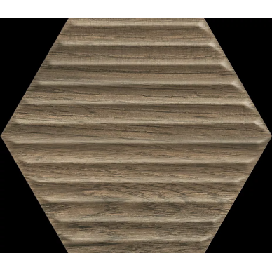 Serene Brown Heksagon Struktura 19.8x17.1 0