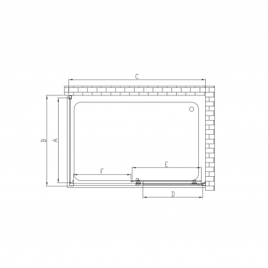 Душевой уголок Vincea Alpha (VSR-3AL8013CL) 130х80х190 см, профиль хром/стекло прозрачное 7