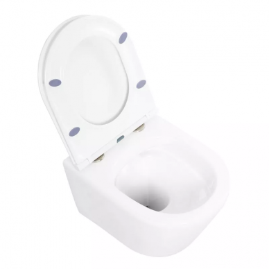 Унитаз подвесной BelBagno Tre (BB8001CHR/SC) с сиденьем микролифт 5