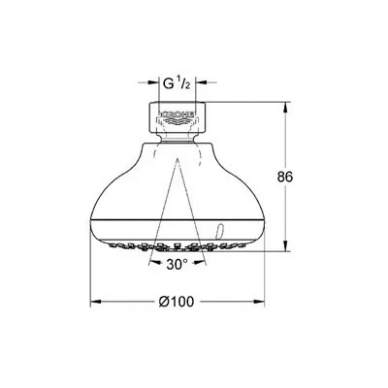 Верхний душ Grohe Tempesta (27606000) 1
