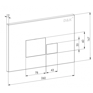 Инсталляция D&K Matrix (DS1391602) унитаз и  клавиша смыва 5