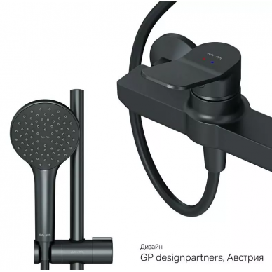 Душевая система Am.Pm Gem (F42890A24) (набор 2в1) чёрная матовая 5