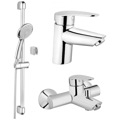 Душевой гарнитур Vitra Axe S (A49152EXP) с двумя смесителями (хром) 0