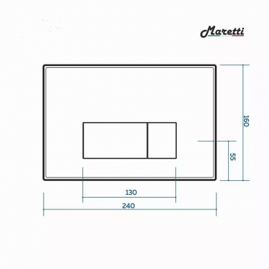 Комплект Maretti Umbria (UM76UM56052) унитаз UM10PBM76-844, инсталляция AC11P4534, кнопка AC12UM-560 5
