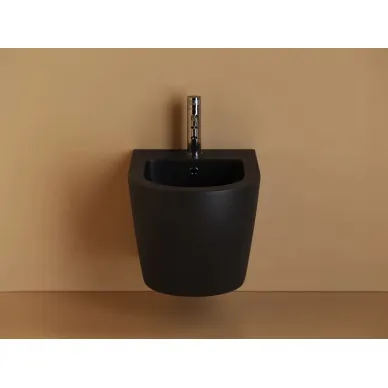 Биде подвесное Ceramicanova Uno (CN11002) чёрное матовое 2