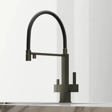 Смеситель для кухни Sancos Moro (SC4006GG) с функцией подключения фильтра, вороненая сталь 6