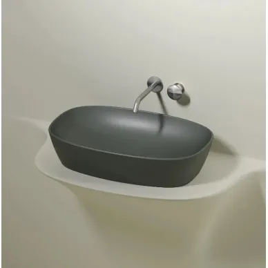Раковина накладная Ceramicanova Element (CN6049MH) (60 см) антрацит матовая 8