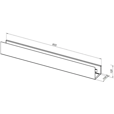 Полочка Aquanet Магнум Н 341541 90 см, с крючками, белая матовая 5