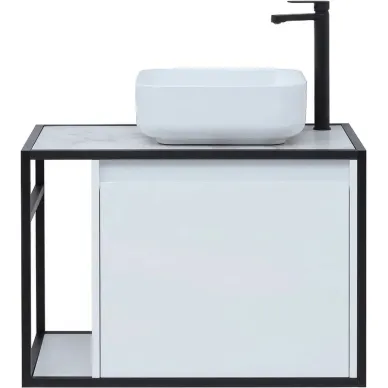 Тумба для ванной Aquanet Nova Lite Loft 261649 правая, 75 см, белый глянец 7