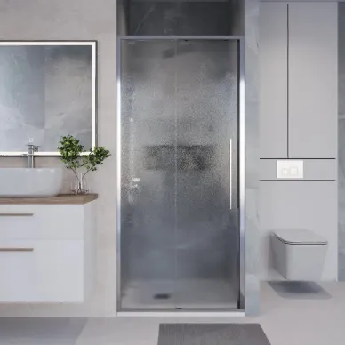 Душевая дверь Niagara Nova NG-65-11CH 110х195 профиль хром/ стекло шиншилла 5