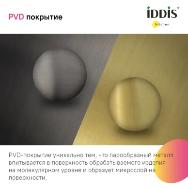 Мойка кухонная Iddis Haze HAZ59GMi77 графит 11