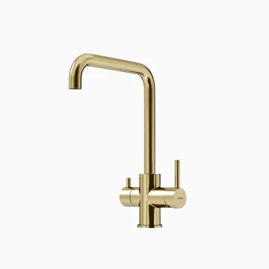 Смеситель для кухни Sancos Vela SC4013BG с функцией подключения фильтра, золото браш 0