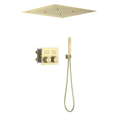Душевая система Timo Petruma SX-5209/17SM с термостатом, золото 0