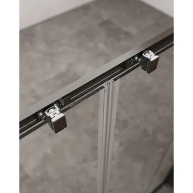 Душевой уголок Cezares Molveno MOLVENO-AH-2/1-170/90-C-GM-IV 170х90 профиль оружейная сталь/стекло прозрачное 3