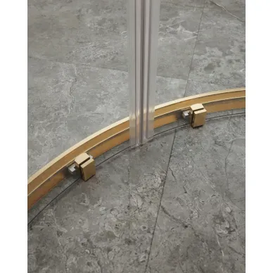 Душевой уголок Cezares Molveno MOLVENO-R-22-100+20-C-BORO-IV 120x120 профиль брашированное золото/стекло прозрачное 4