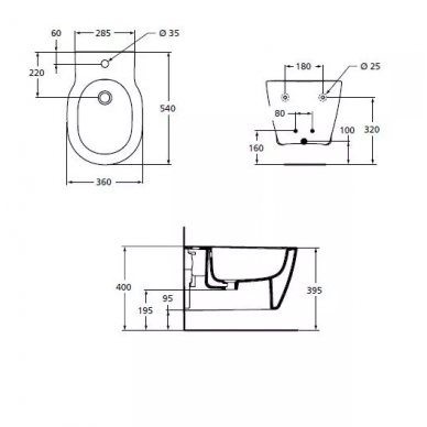 Биде подвесное Ideal Standard Connect (E799701) 1