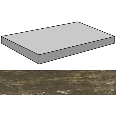 Nanoessence Brown Lappato Gradone Ang 44.63x89.46 0