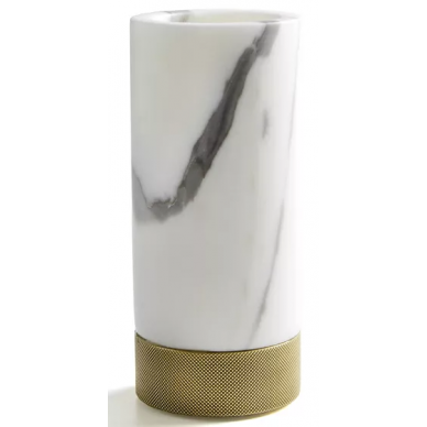 Стакан 3SC Apuana 2.0 (AP03ABM) (мрамор Bianco Statuario/бронза матовая) настольный 0