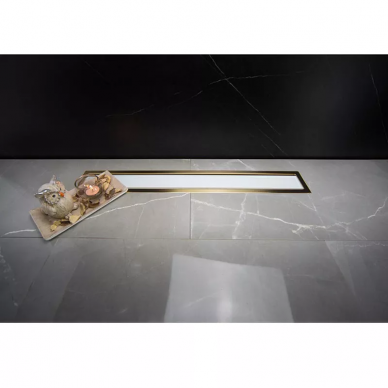 Душевой лоток Pestan Confluo Premium White Glass Line 950 Gold (13100126) 7