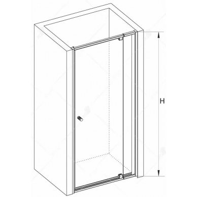 Душевая дверь RGW Passage PA-02 (41080208-11) 80х185 см, профиль хром/стекло прозрачное 2