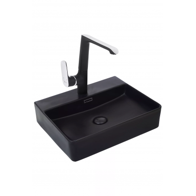 Раковина накладная Welt Wasser Elbach 21733 MB (50 см) черная матовая 0