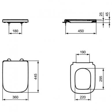 Инсталяция Ideal Standard Prosys eco frame I.Life (WA330101) безободковый, микролифт 5