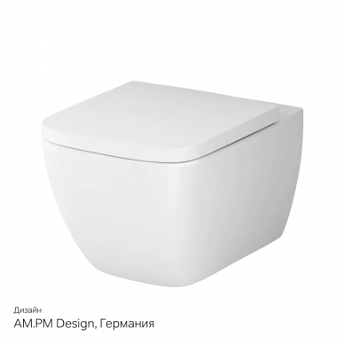 Подвесной унитаз Am.Pm Gem FlashClean (C901701SC) с сиденьем микролифт 9