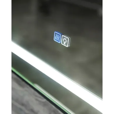 Зеркало BelBagno Kraft (SPC-KRAFT-1200-800-LED-TCH-WARM-NERO) с подсветкой, 80x120 см, черный 5