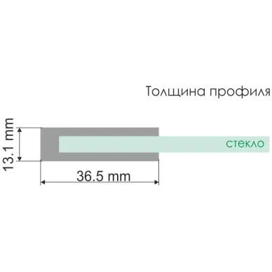 Душевая дверь Wasserkraft Vils 56R (56R13) 110 см, профиль серебро/стекло прозрачное 8