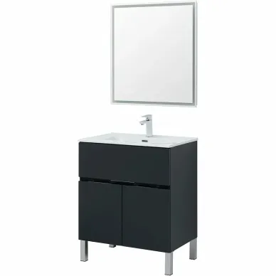Тумба для ванной Aquanet Алвита New 303900 70 см, антрацит 5