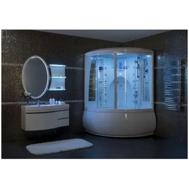Зеркало Aquanet Опера L/R  212365 70 см, с Led подсветкой, полкой, белое 6