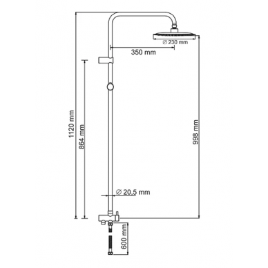Душевая система Wasserkraft (A041) 5